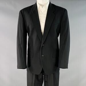 COMME des GARCONS HOMME PLUS Vintage 1990 Size S Black Wool Notch Lapel Suit